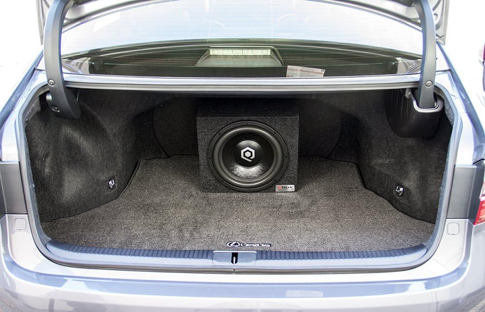 Charcoal Pack of 2 Single 15 Inch Subwoofer Sealed Enclosure Z73835