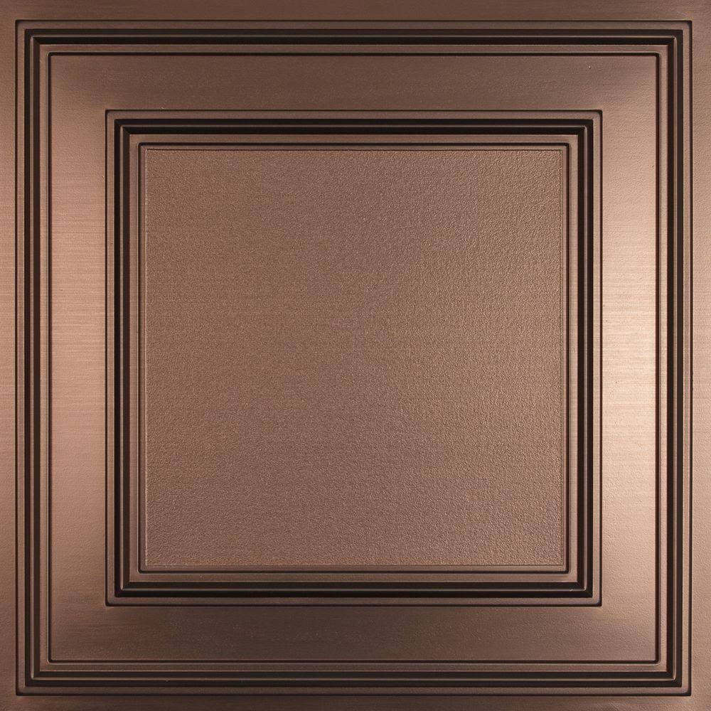 Faux Bronze 2 ft. x 2 ft. Ceiling Panel (Case of 6) D3528