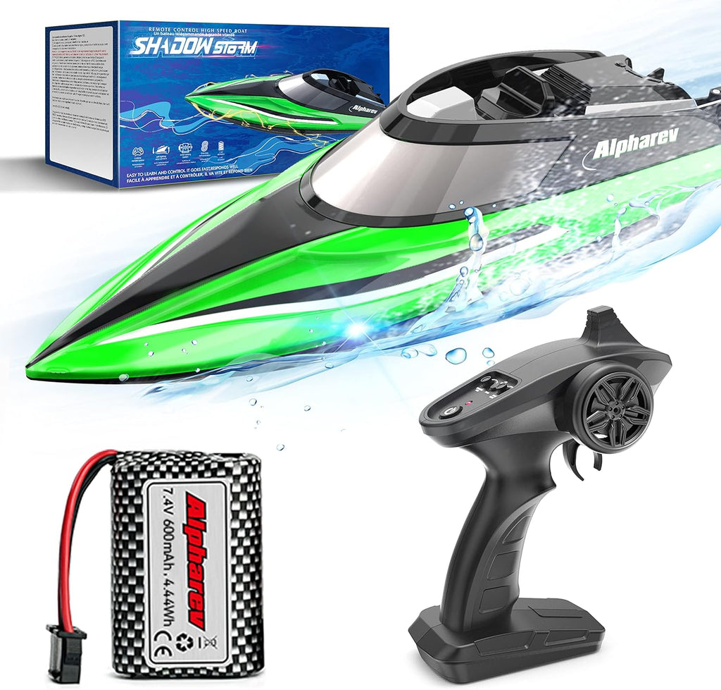 RC Boat with Case, 20+ MPH Remote Control Boat for Pools and Lakes G796