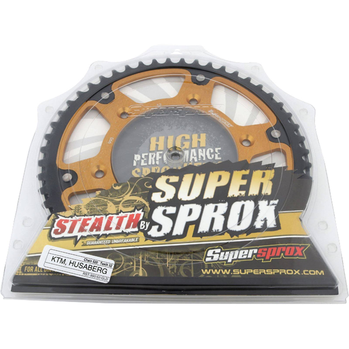 Gold 52T Rear Sprocket W127
