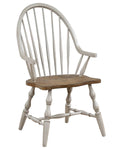 Windsor Dining Chair with Arms Distressed Light Gray Z1694