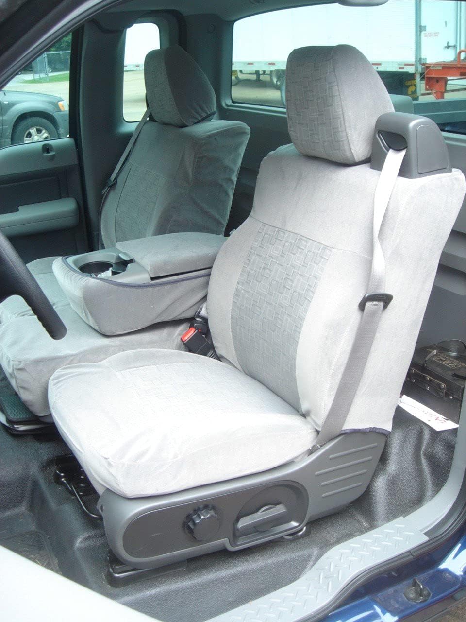 Silver Leatherette Seat Covers X4788