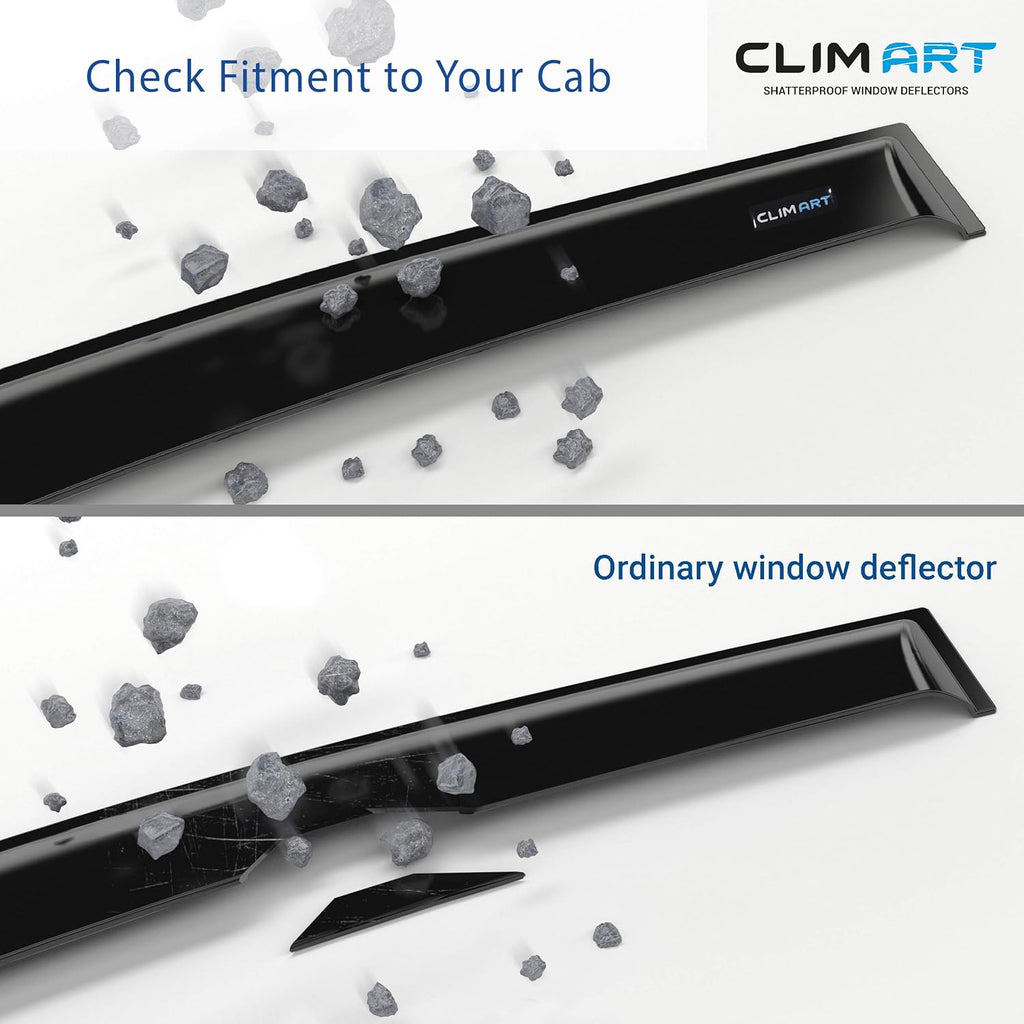 4 pcs Dark Smoke Tape-on Window Deflectors G119