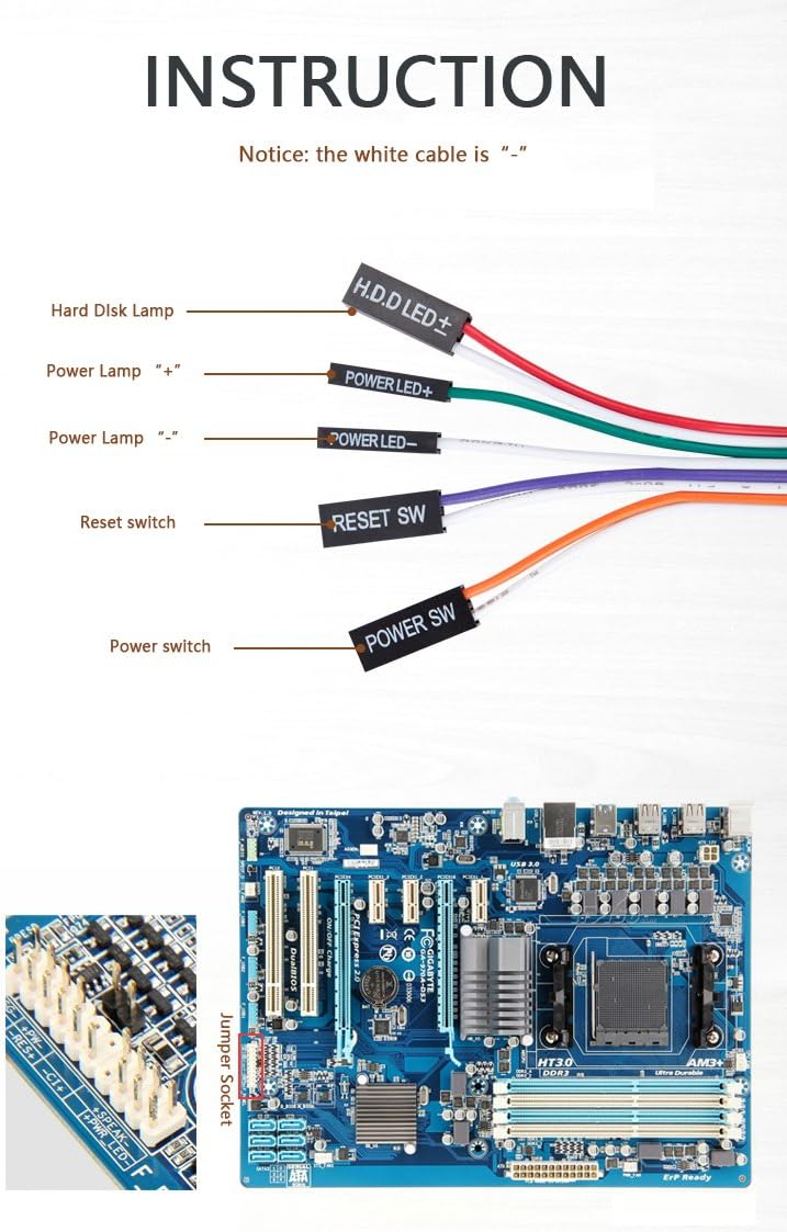 PC Power Button Switch 1.6m B151