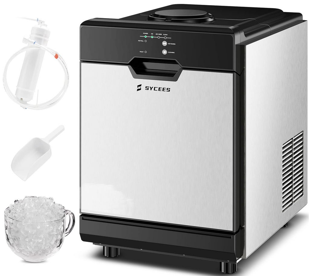 Portable Countertop Nugget Ice Maker, 55Lbs/24H, Self-Cleaning D70265