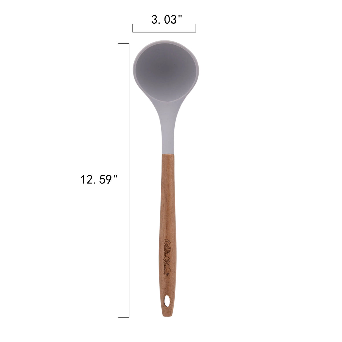 10-Piece Silicone and Acacia Wood Kitchen Utensils Set N363