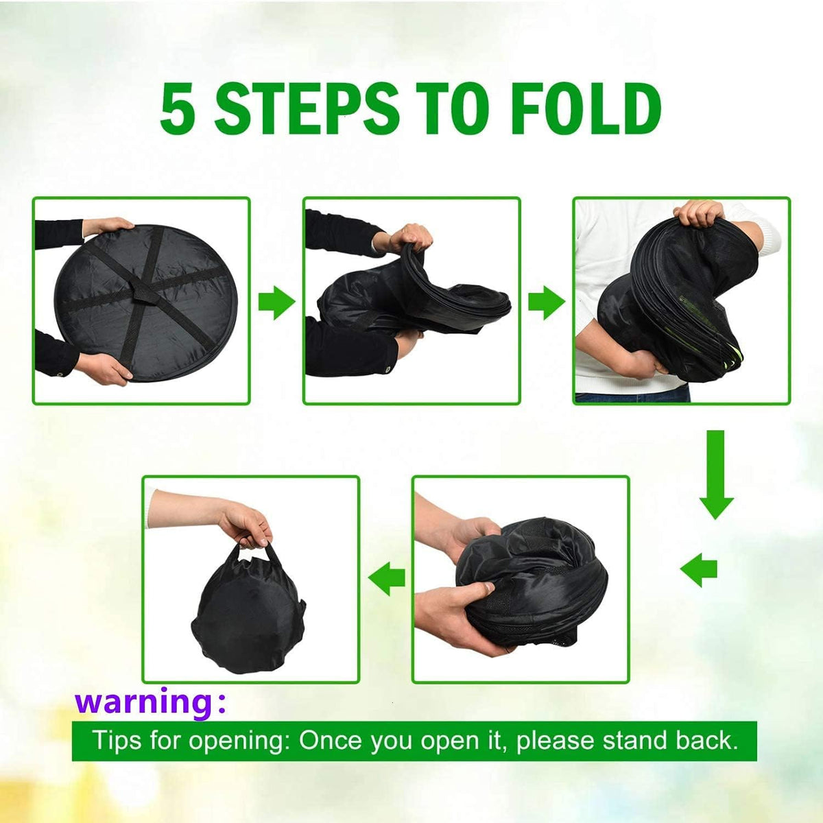 4-Layer Folding Nylon Mesh Drying Rack with Carrying Bag N193