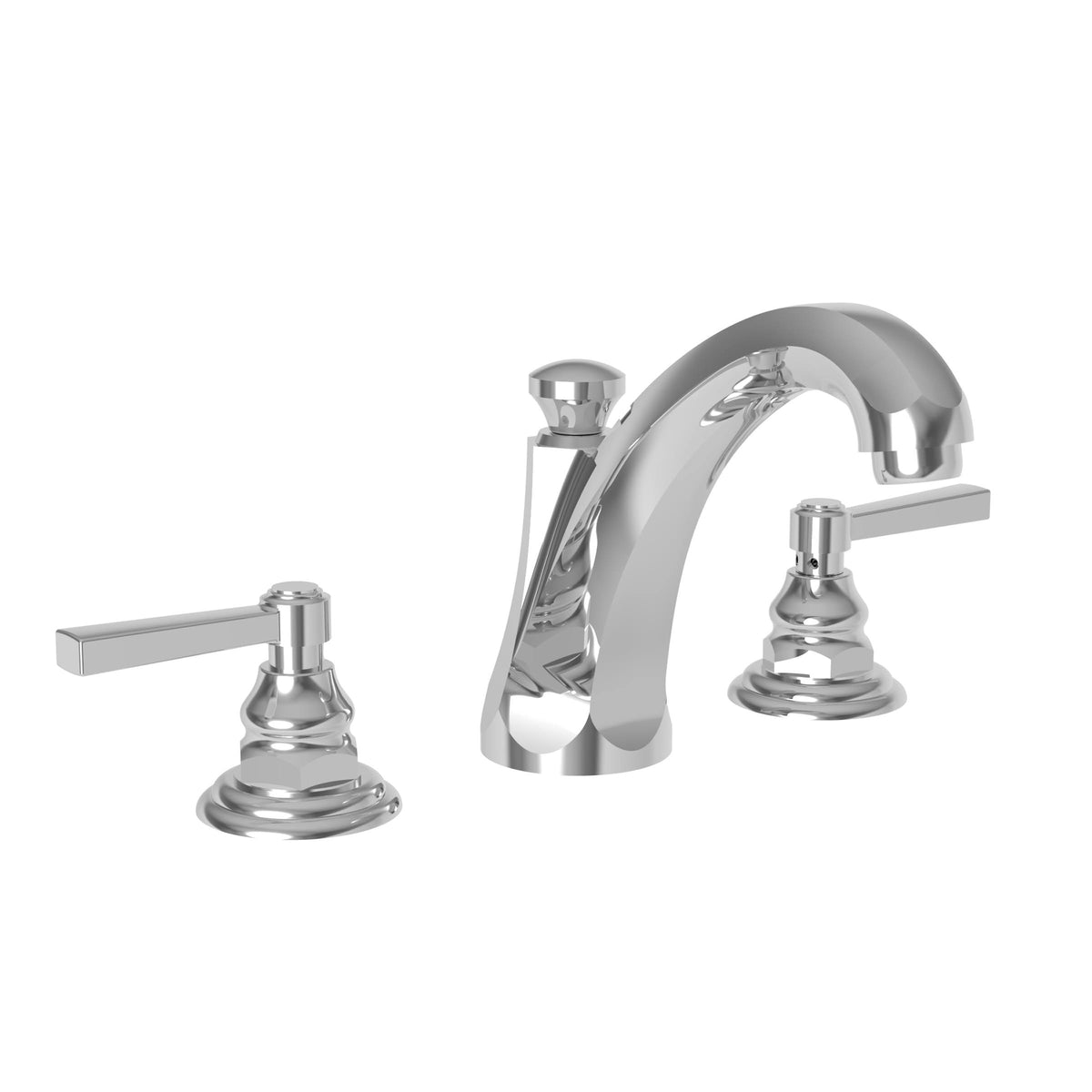 White Widespread Lavatory Faucet T8103