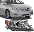 Projector Chrome Headlight Passenger Right Pack of 2 Q65197