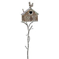 Large Freestanding Metal Bird Houses with Pole E356