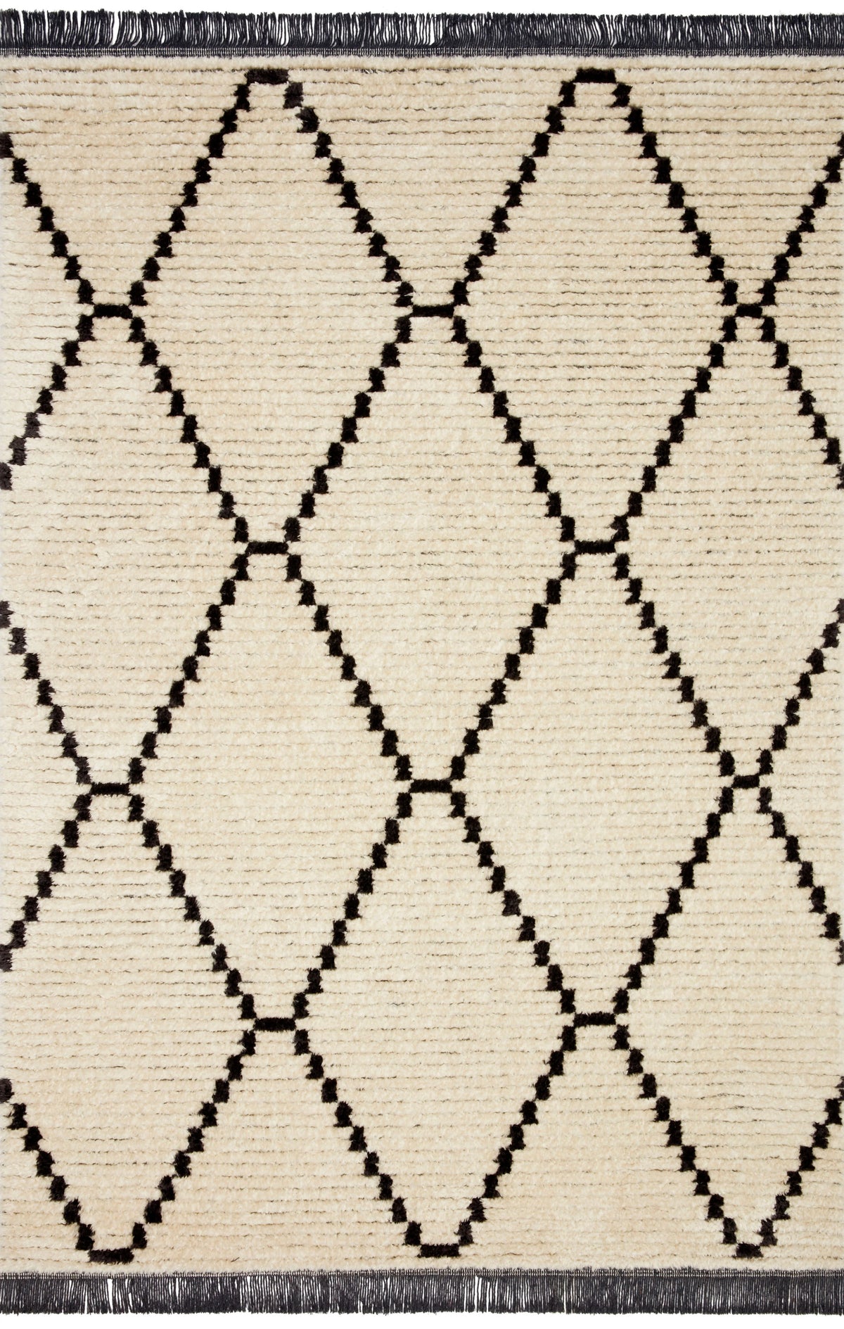 Cream Charcoal 9'2 x 13' Rug W82724