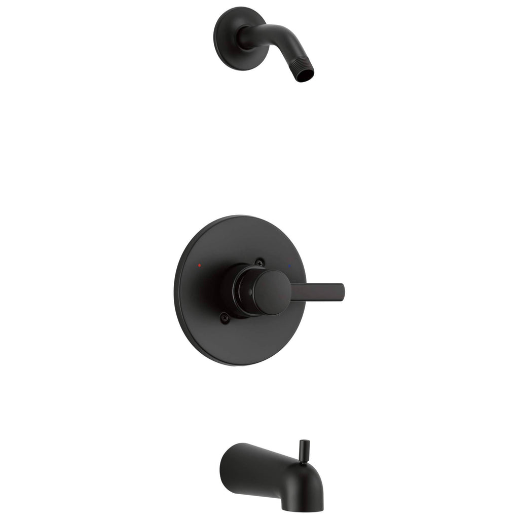 Matte Black Tub and Shower Trim Kit Y7902
