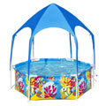 6' x 20 Above Ground Round Swimming Pool with Canopy O781080