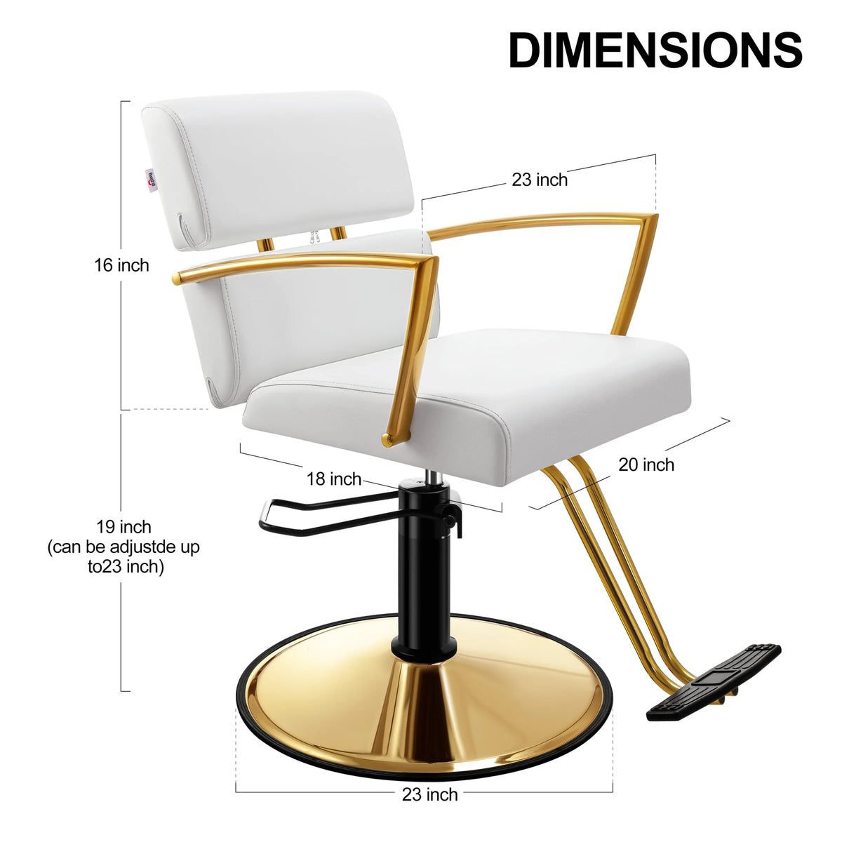 Gold Salon Chair W6246