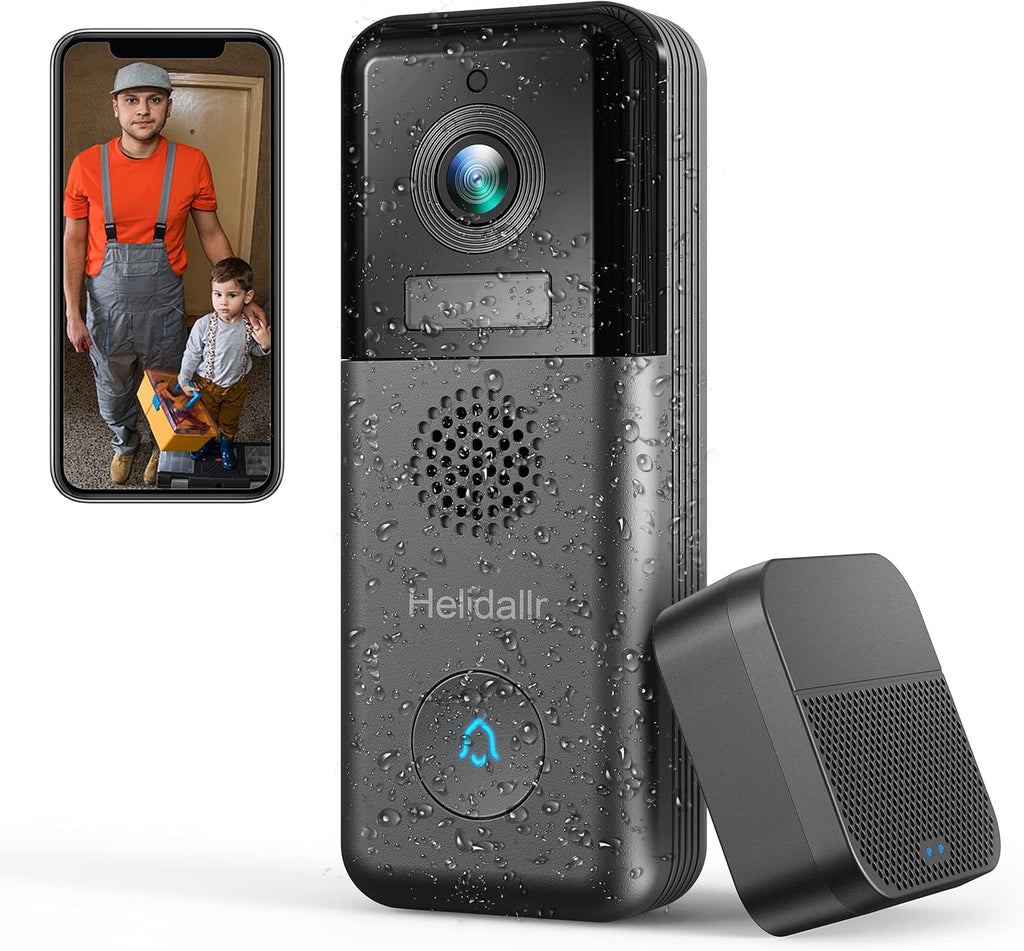 2K Wireless Video Doorbell Camera with Night Vision G297853