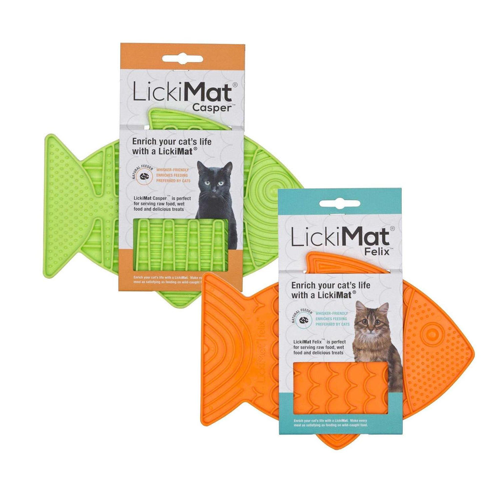 Fish-Shaped Cat Slow Feeders Lick Mat M36186