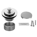 Satin Brass Lift and Turn Drain Strainer with Faceplate W8635