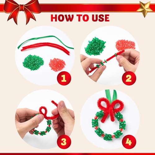 Christmas Beaded Ornament Craft O6166