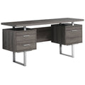 Gray Hollow Core Computer Desk E8495