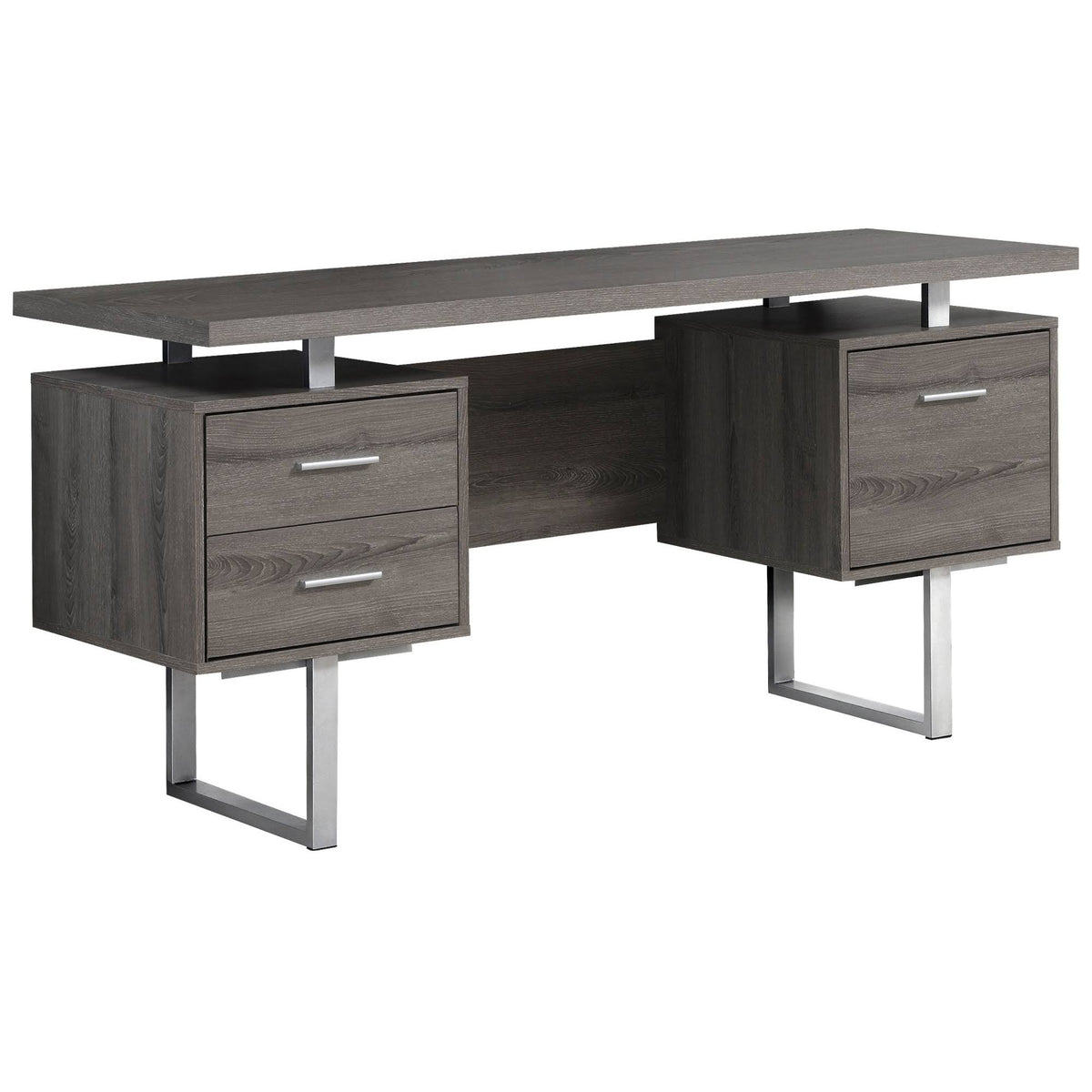 Gray Hollow Core Computer Desk E8495