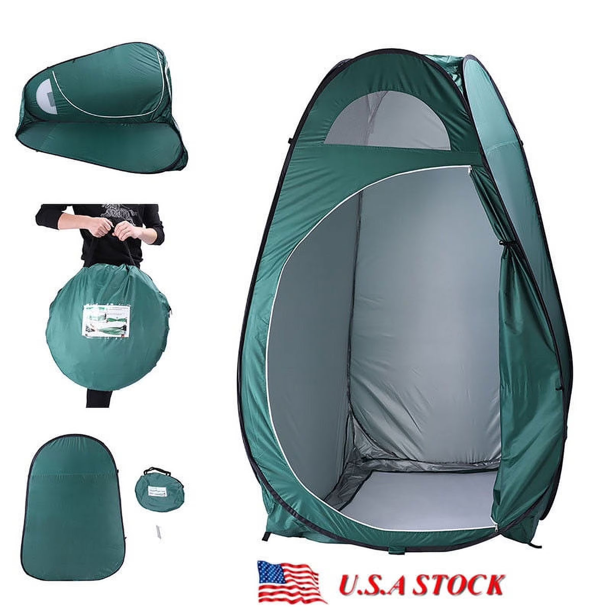Army Green Pop-up Privacy Shelter Tent T220