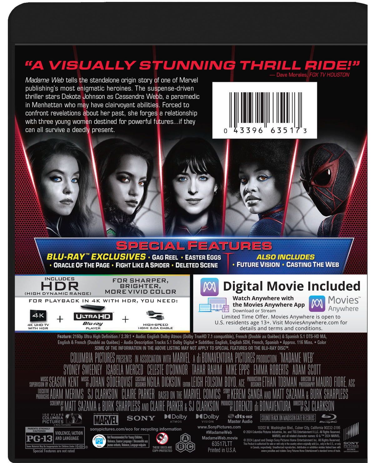 4K Ultra HD + Blu-Ray + Digital Copy H441470