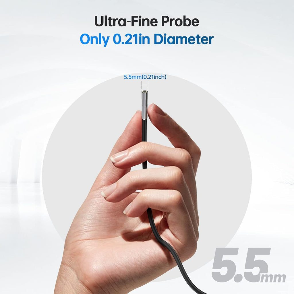 5.5mm Endoscope Borescope Inspection Camera with 4.5inch Screen Y5980