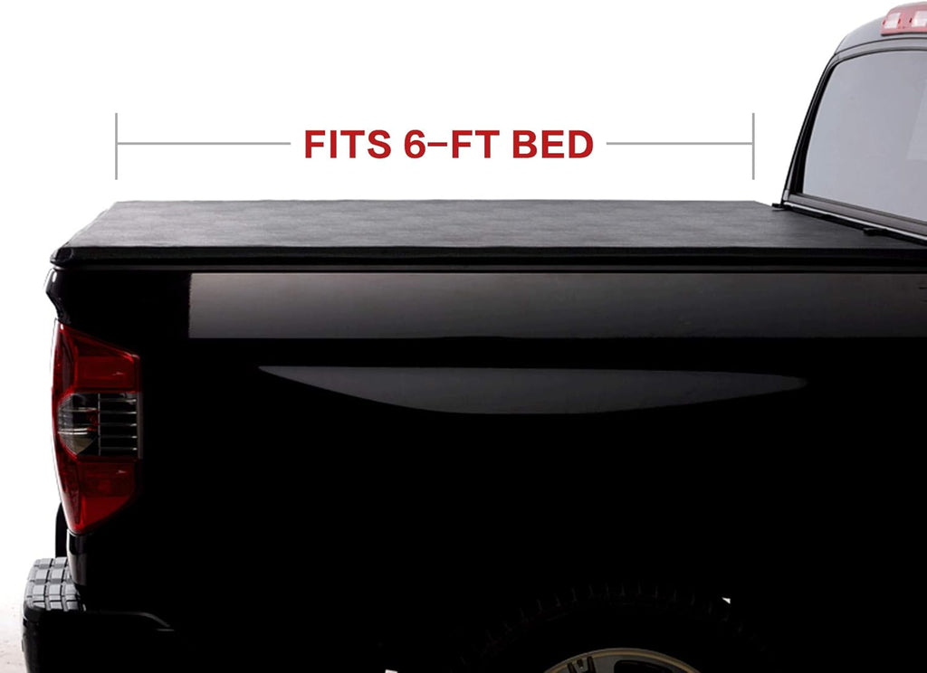 Soft Roll Up Tonneau Cover for 6ft Fleetside Bed V195