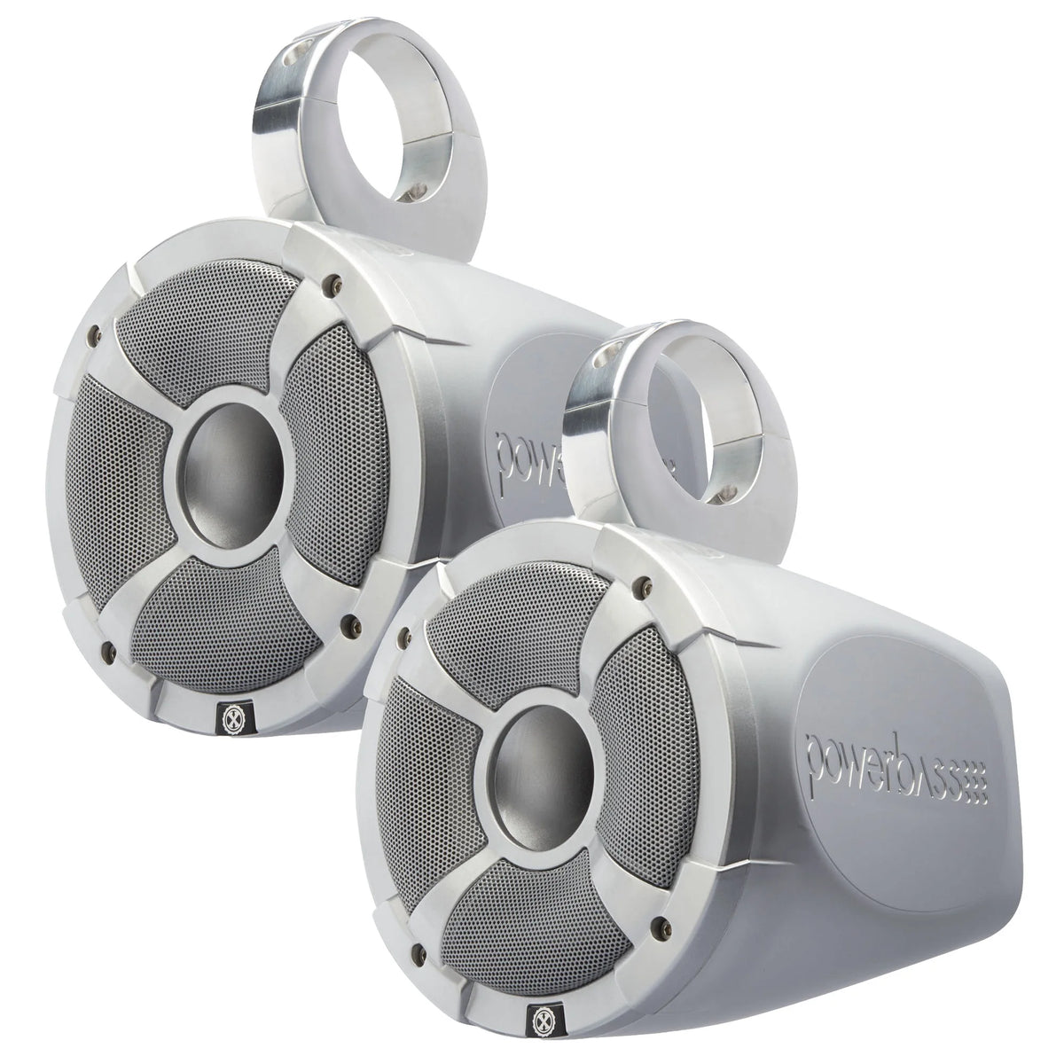 2 Pairs of 6.5" Marine Wake Board & UTV Roll Bar Speakers with Amplifier C36889