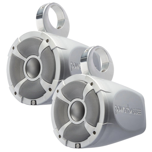 2 Pairs of 6.5" Marine Wake Board & UTV Roll Bar Speakers with Amplifier C36889