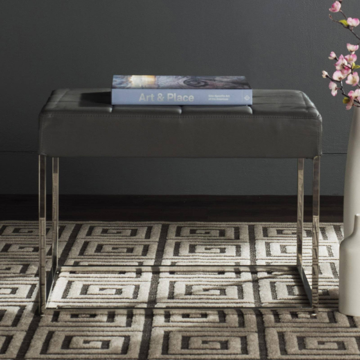 Grey Ottoman Z10061