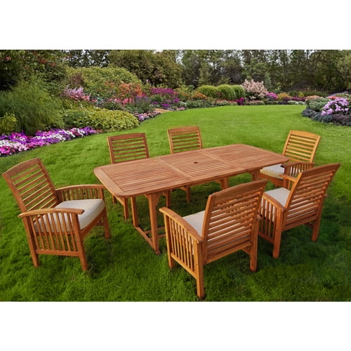 Acacia Wood Extendable Dining Table S607266