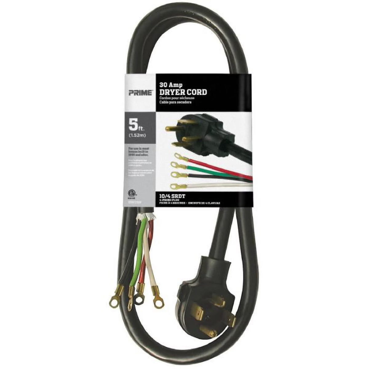 10 Pack 4-Wire Dryer Cord P473