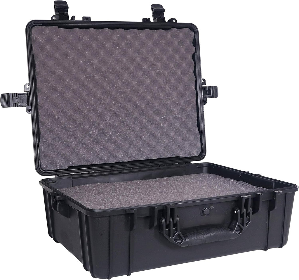 Black Waterproof Hardshell Dry Box Cargo Trunk Storage with Foam G411