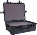 Black Waterproof Hardshell Dry Box Cargo Trunk Storage with Foam G411