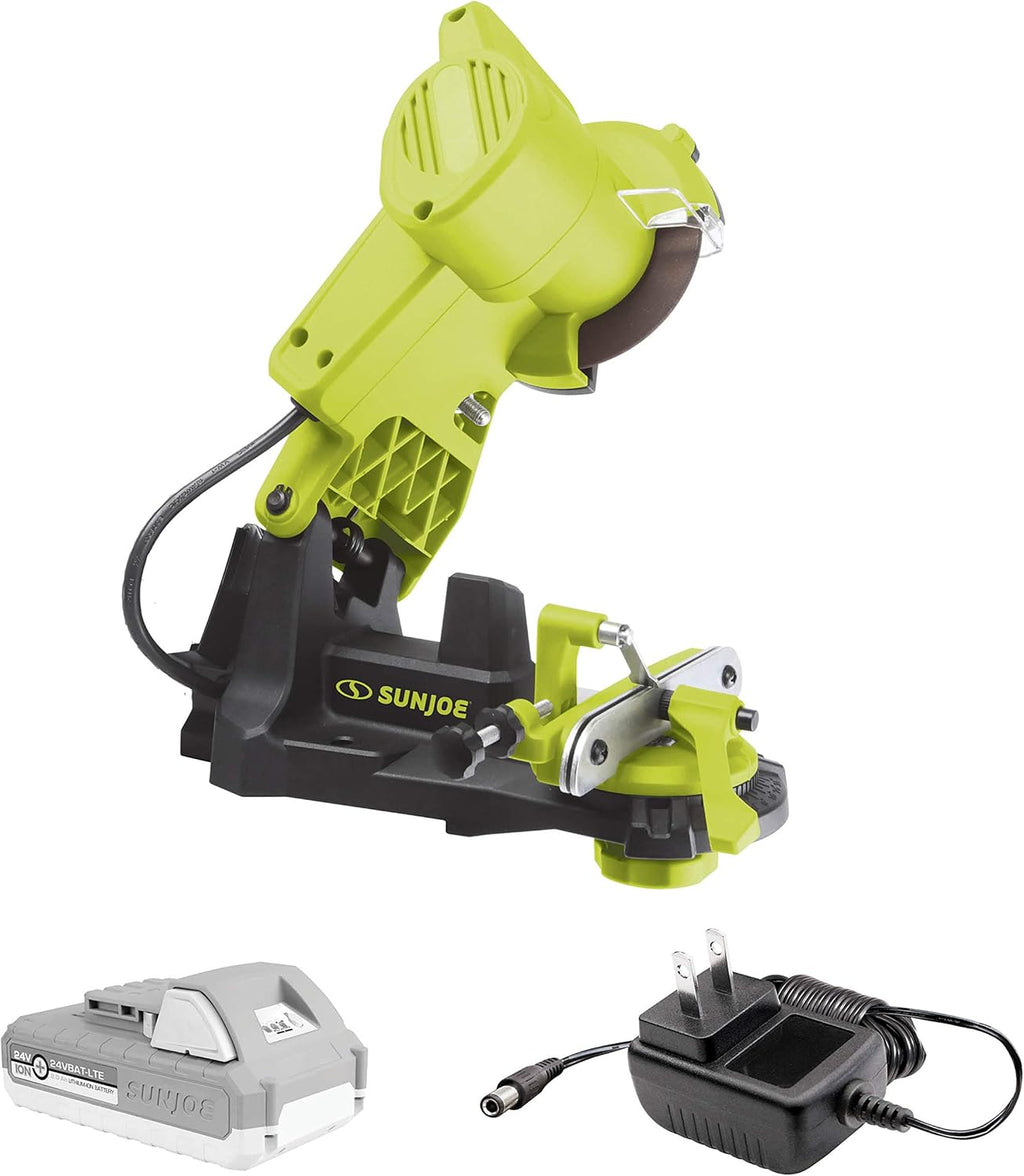 24-Volt Cordless Chainsaw Sharpener Kit with 2.0-Ah Battery and Quick Charger Z975307