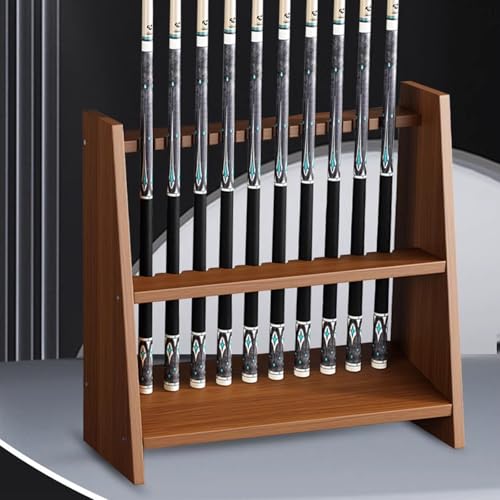 White Portable Pool Cue Rack Stand L72856
