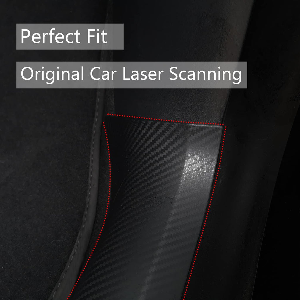 Matte Carbon Fiber ABS Door Sill Protector Set R557050