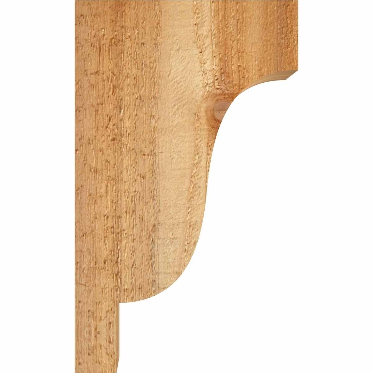 6x22W x 10x22D x 10x22H Rough Sawn Corbel, Western Red Cedar V280314