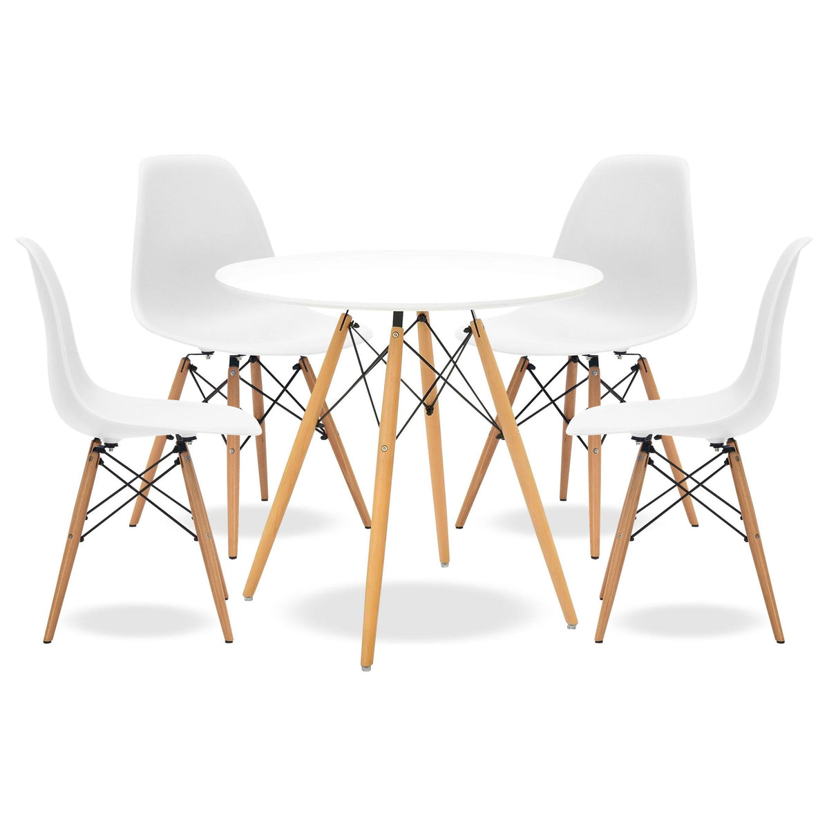 5 Piece White Dining Set R98847