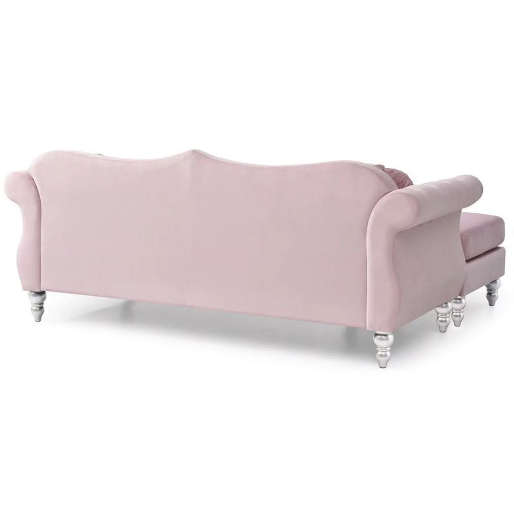 Pink Sofa Chaise and Chair E475