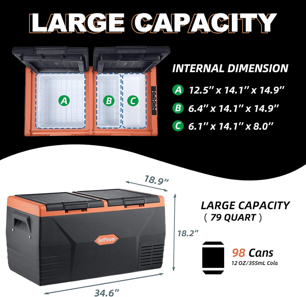 12 Volt Dual Zone Portable Refrigerator R4237