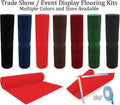 Trade Show Booth Display Flooring Carpet Rugs Set of 4 and Double Sided Carpet Tape A24935