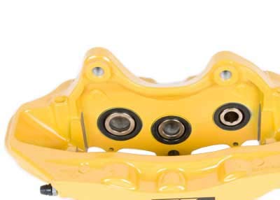 Yellow Front Driver Side Disc Brake Caliper Assembly V88672