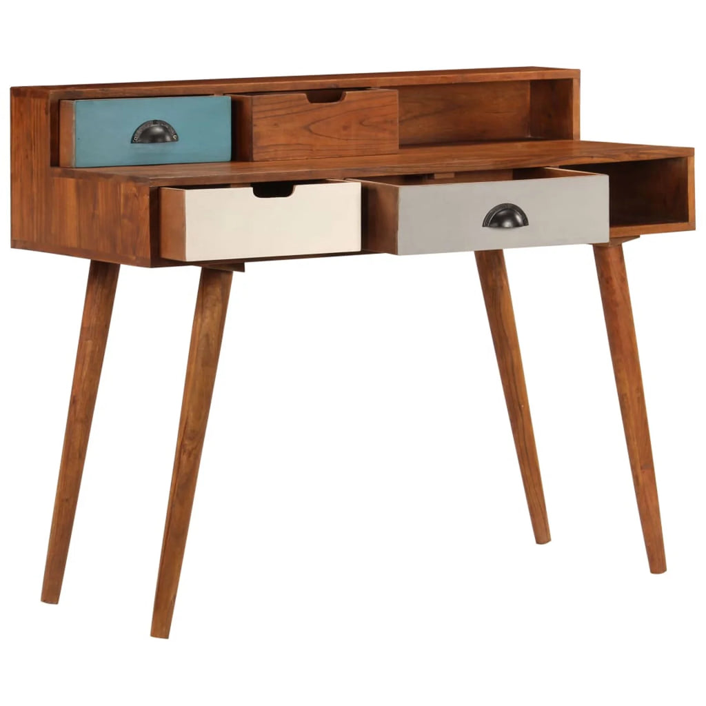 Acacia Wood Writing Desk with 4 Drawers L2095