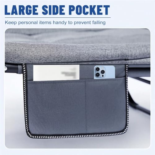 Portable Folding Camping Cot with Pillow Adjustable Backrest U308