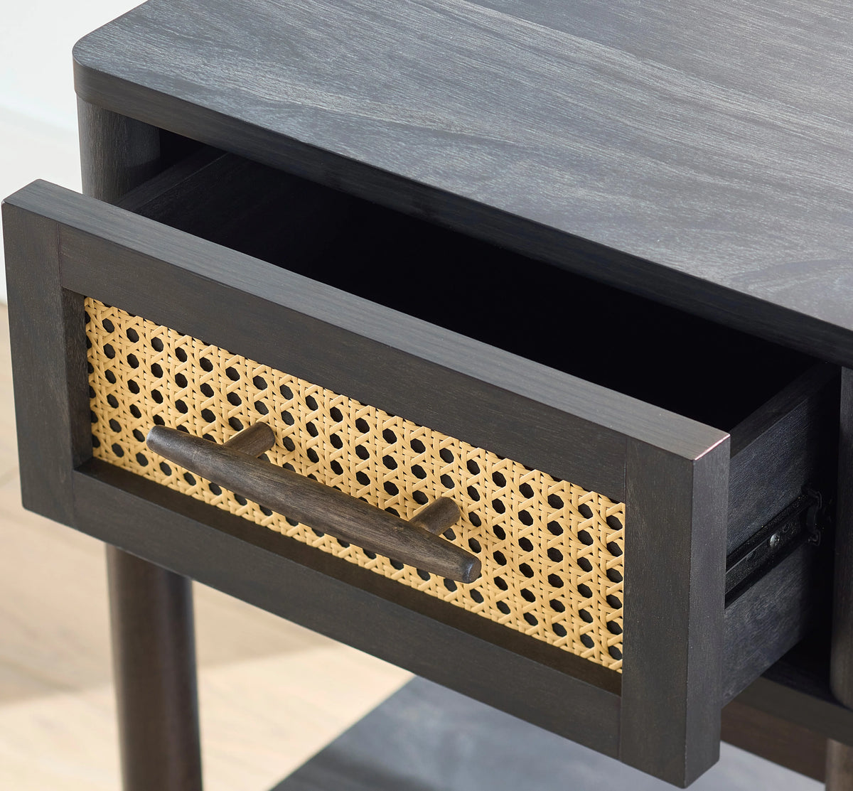 Charcoal Finish Night Stand D451630