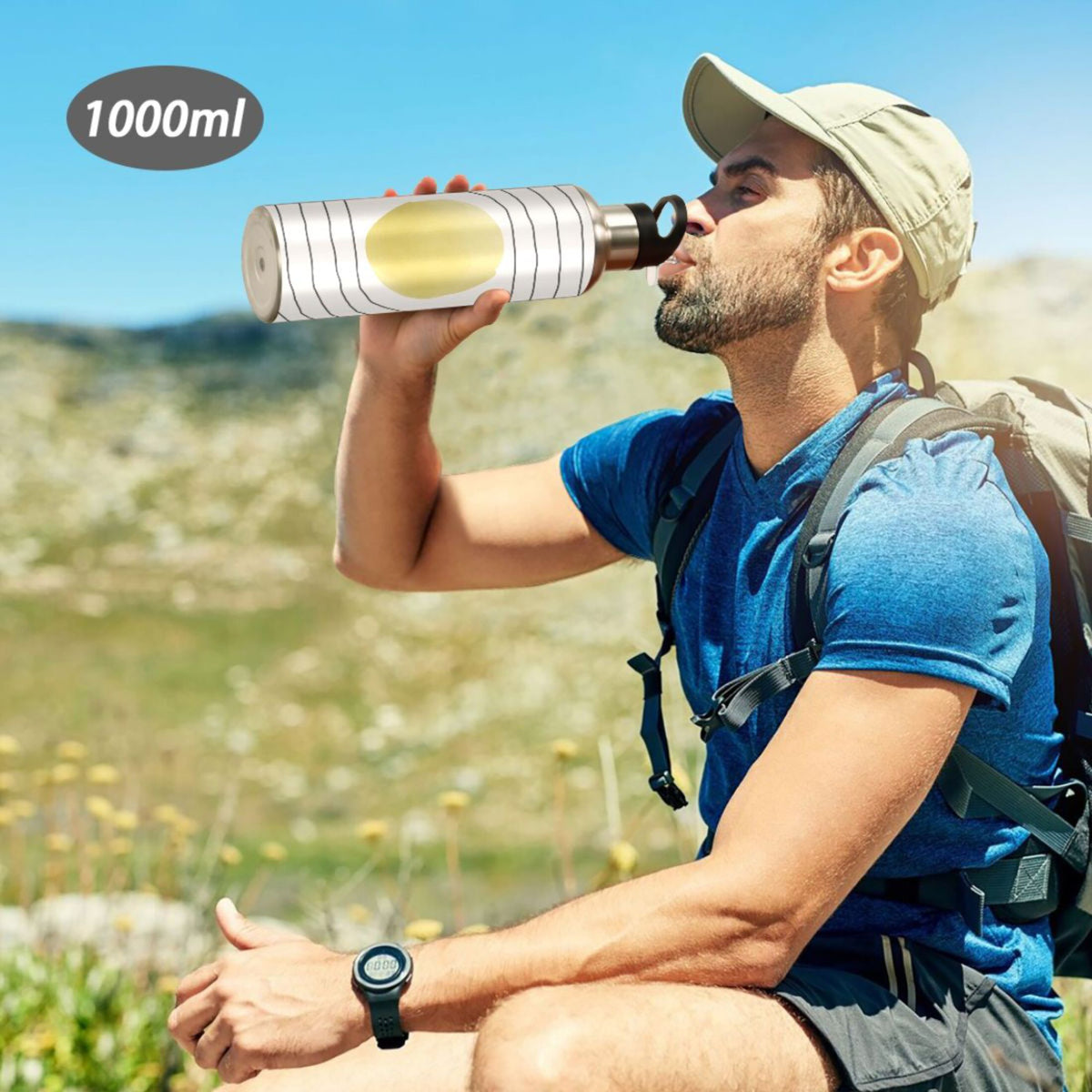 Stainless Steel Vacuum Insulated Water Bottle with Straw Lid 20 OZ O437