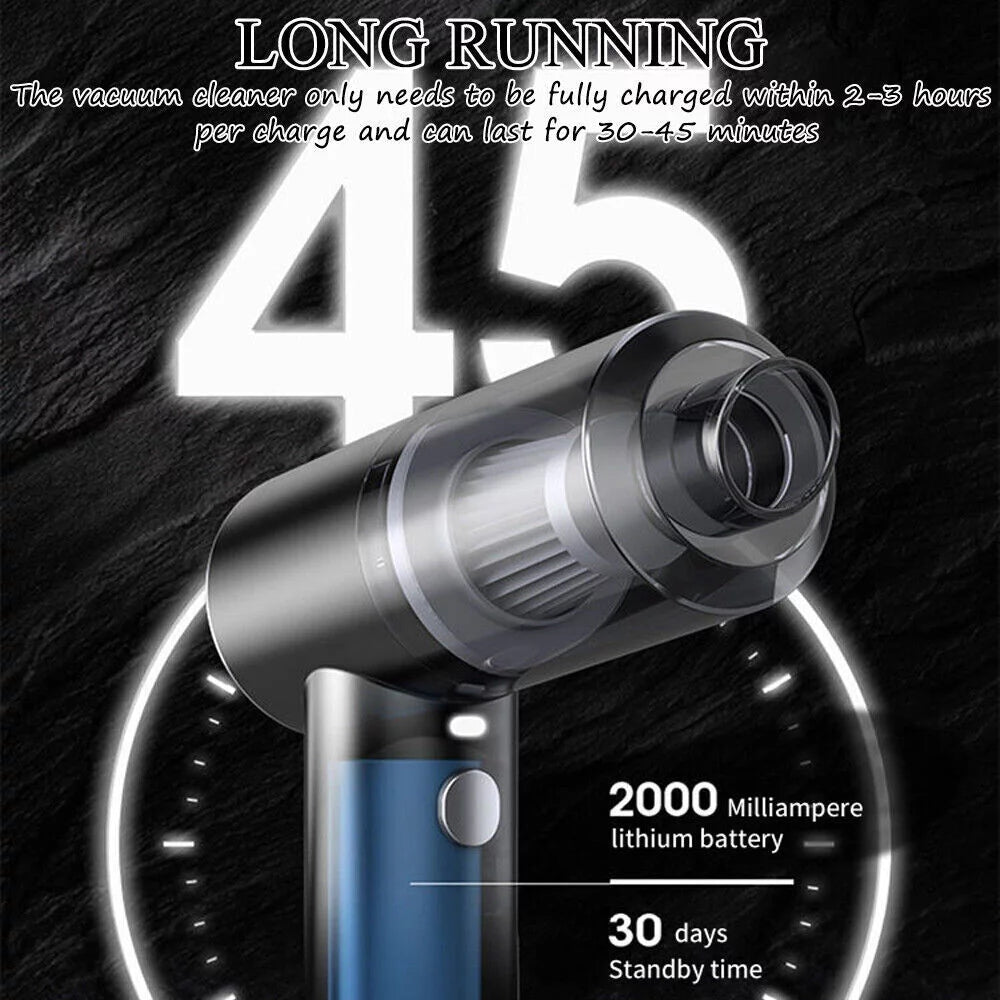 Cordless Handheld Car Vacuum Cleaner with 3 Attachments A546