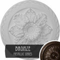 23 5/8x22OD x 3x22ID x 2x22P Bordeaux Deluxe Ceiling Medallion Hand-Painted Bronze U271330